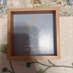 Wooden Framed Floral Wall Art